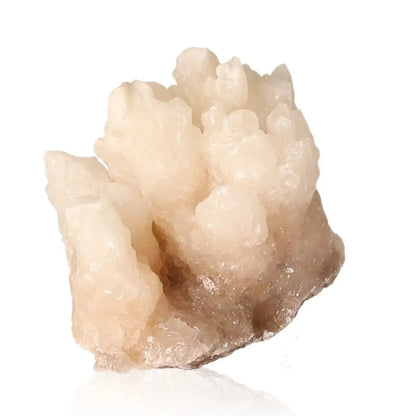 Ighoud Calcite Druze from Morocco, showcasing natural earthy tones and crystal formations, ideal for grounding and spiritual growth.
