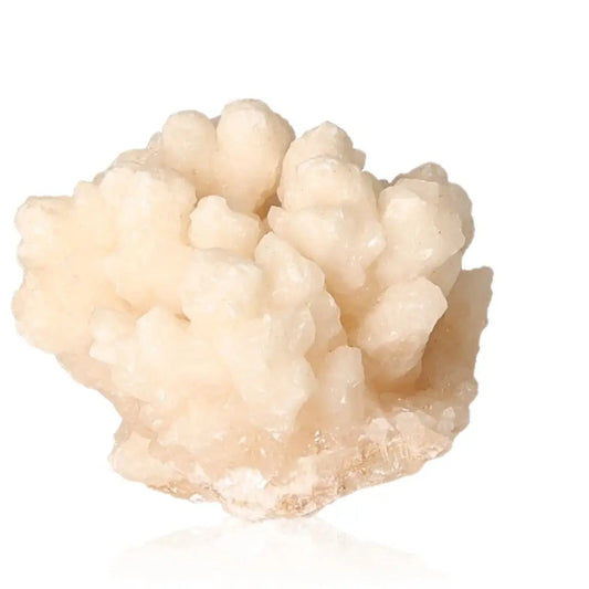 Ighoud Calcite Druze from Morocco; earthy tones and natural shape, ideal for grounding, spiritual growth, and stability.