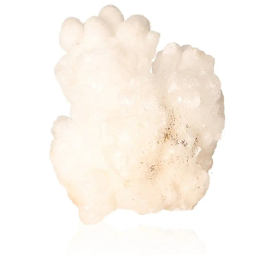 Ighoud Calcite Druze with natural shapes and earthy tones, a mineral from Morocco known for grounding and spiritual growth.