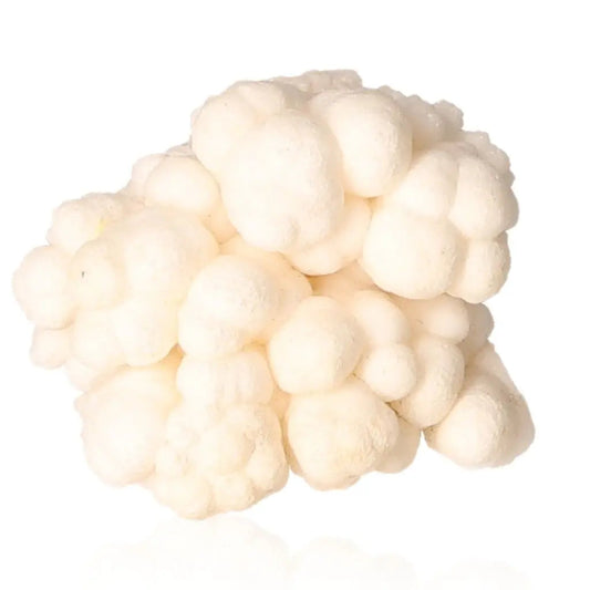 Ighoud Calcite Druze with earthy tones, showcasing unique mineral formation from Morocco for grounding and spiritual growth.