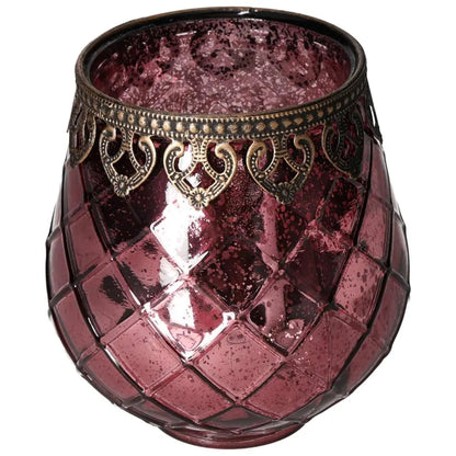 Elegant Lantern with Metal Rim showcasing detailed craftsmanship and crystal core, exuding timeless sophistication and charm.
