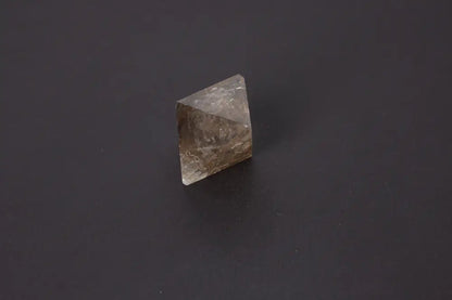 Lemurian Quartz Double Pyramid 4 cm showcasing sacred geometry and ancient wisdom with distinctive horizontal striations.