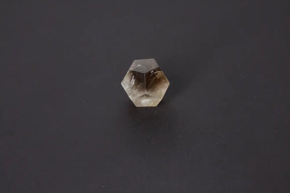 Lemurian Quartz Geometric Sphere 4 cm showcasing sacred geometry on a black background. Ideal for spiritual awakening and intuition.