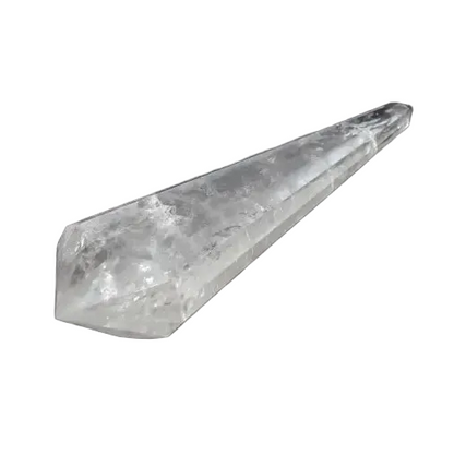 Lemurian Quartz Point with distinct striations, embodying ancient spiritual wisdom and energy from the mythical Lemurian civilization.