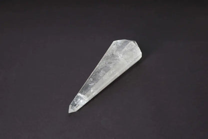 Lemurian Quartz Point crystal showcasing ancient wisdom and mystical striations for spiritual enhancement.