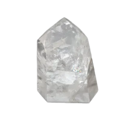 Lemurian Quartz Obelisk on dark background, showcasing unique energetic properties for chakra and zodiac alignment.