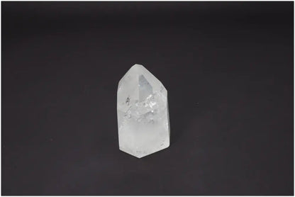 Lemurian Quartz Obelisk; clear quartz crystal for chakra healing and zodiac energy alignment, spiritual properties