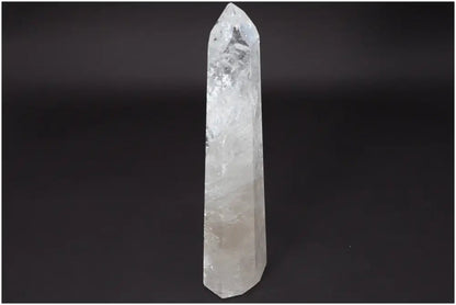 Lemurian Quartz Obelisk - Clear Quartz crystal known as Master Healer for clarity, balance, and personal growth. Ethically sourced.