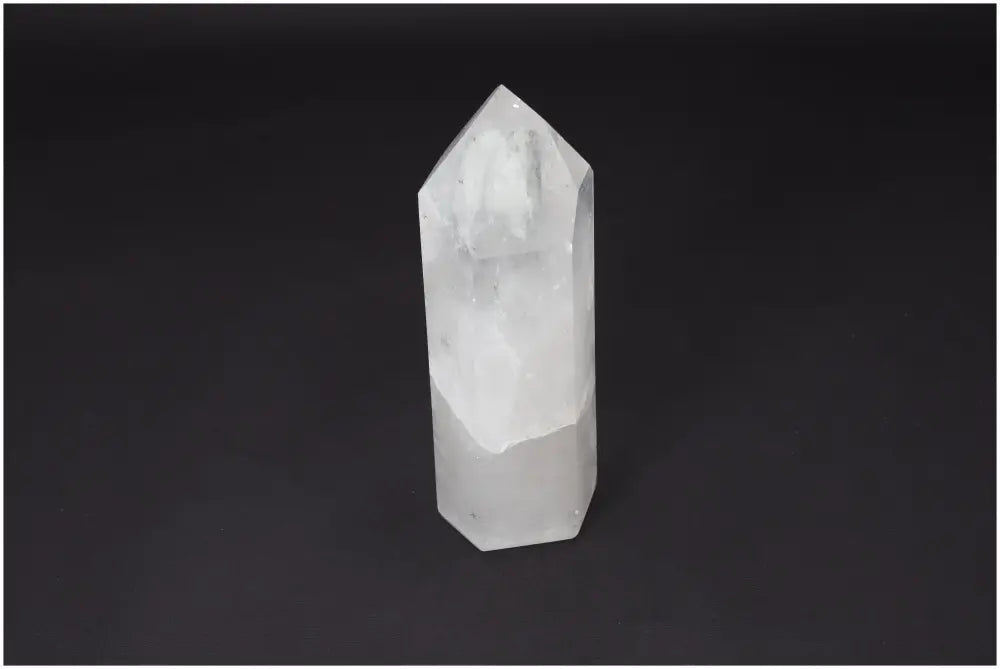 Lemurian Quartz Obelisk - Clear Quartz crystal for clarity, balance, and personal growth; ethically sourced and naturally formed.