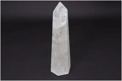 Lemurian Quartz Obelisk, Clear Quartz crystal, powerful for clarity and balance, ethically sourced and naturally formed stone