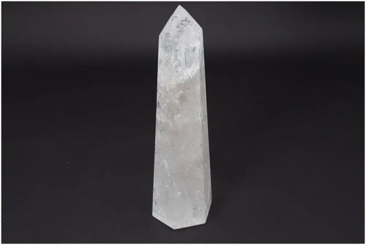 Lemurian Quartz Obelisk, Clear Quartz crystal, powerful for clarity and balance, ethically sourced and naturally formed stone