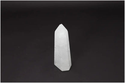 Lemurian Quartz Obelisk - Clear Quartz crystal for energy amplification and emotional balance, ethically sourced and naturally formed.