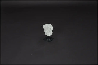 Lemurian Quartz crystal on a metal stand, ideal for energy amplification and growth, ethically sourced and naturally formed.