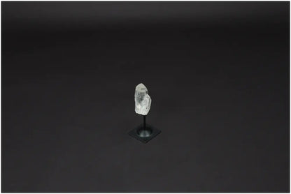 Lemurian Quartz Crystal on Metal Stand - Clear Quartz for healing and balance, hand-selected and ethically sourced for personal growth.