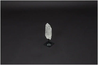 Lemurian Quartz on metal stand for harmonizing and purification, ideal for absorbing negative energy and electromagnetic radiation.