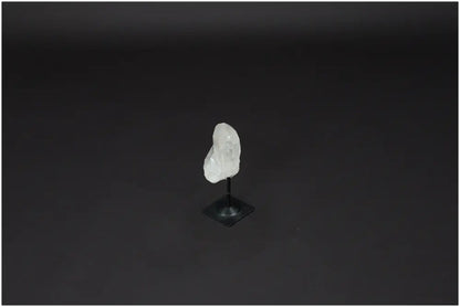 Lemurian Quartz on metal stand for enhanced energy purification and negative vibration neutralization in any space or setting.