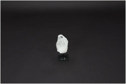 Lemurian Quartz on metal stand for purification and energy harmony, cleanses negative vibrations and electromagnetic radiation.