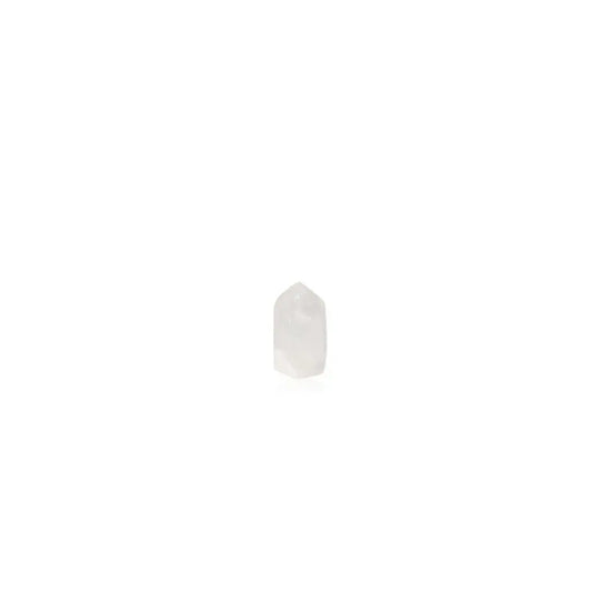 Lemurian Quartz Point, clear crystal by Sylvia Crystals, symbolizing luxury and spirituality. Premium collectible, harmonious design.