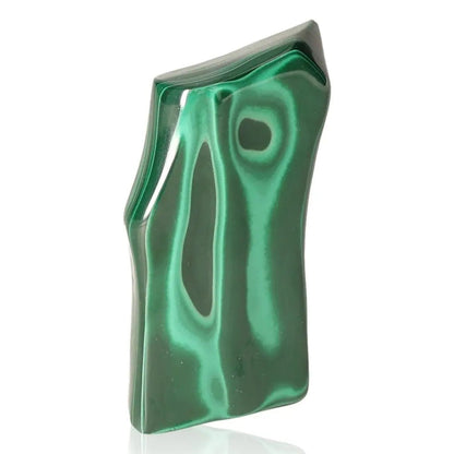 Stunning green Malachite stone with vibrant natural patterns, symbolizing nature's essence and tranquility.