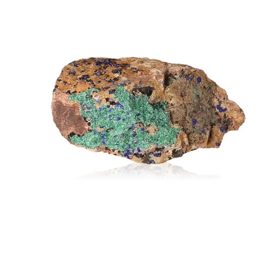 Natural Malachite Druze gemstone showcasing vibrant green hues and raw texture, symbolizing balance and optimism