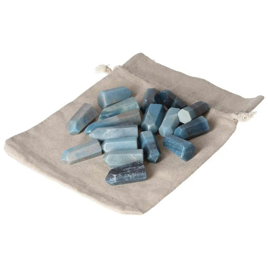 Mini Point Trolleite stones in a bag symbolize spiritual awareness and insight, 20 pieces, perfect for enhancing intuition and wisdom.