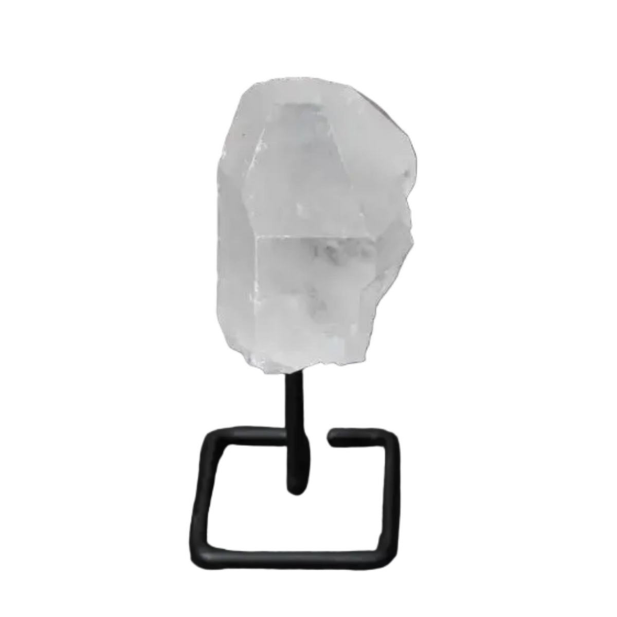 Natural Clear Quartz Point with Stand for Amplifying Energy and Clarity, Ideal for Meditation and Manifestation, Elegant Decor