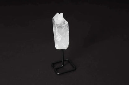 Natural Clear Quartz Point on Stand for energy amplification and clarity