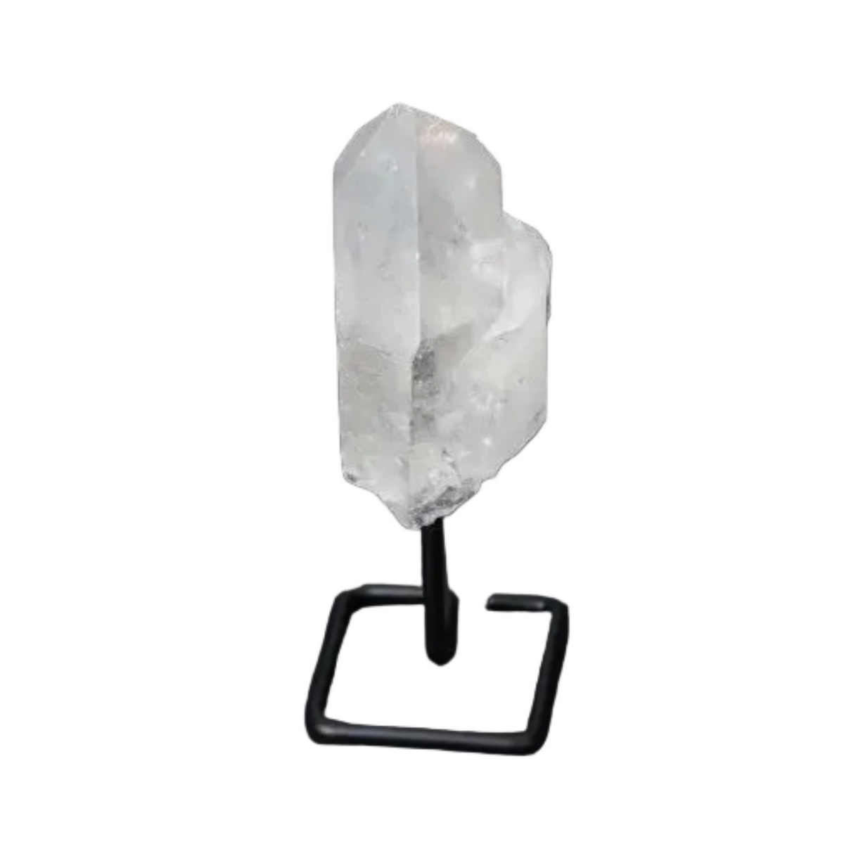 Natural Clear Quartz Point on Stand for Energy Amplification and Clarity