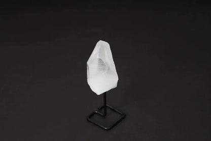 Clear Quartz Point on Stand - Master Healer crystal for energy amplification and clarity, ideal for meditation and manifestation.