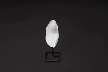 Natural Clear Quartz Point with Stand for energy amplification and clarity.