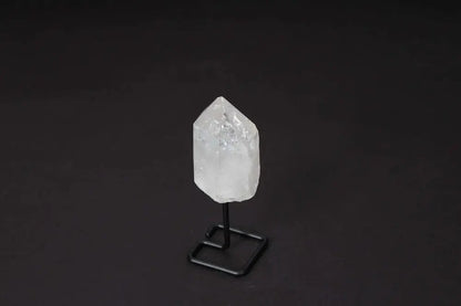 Natural Clear Quartz Point on Stand for energy amplification and clarity