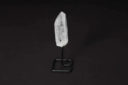 Natural Clear Quartz Point on Stand for energy amplification and clarity, ideal for meditation and manifestation practices.