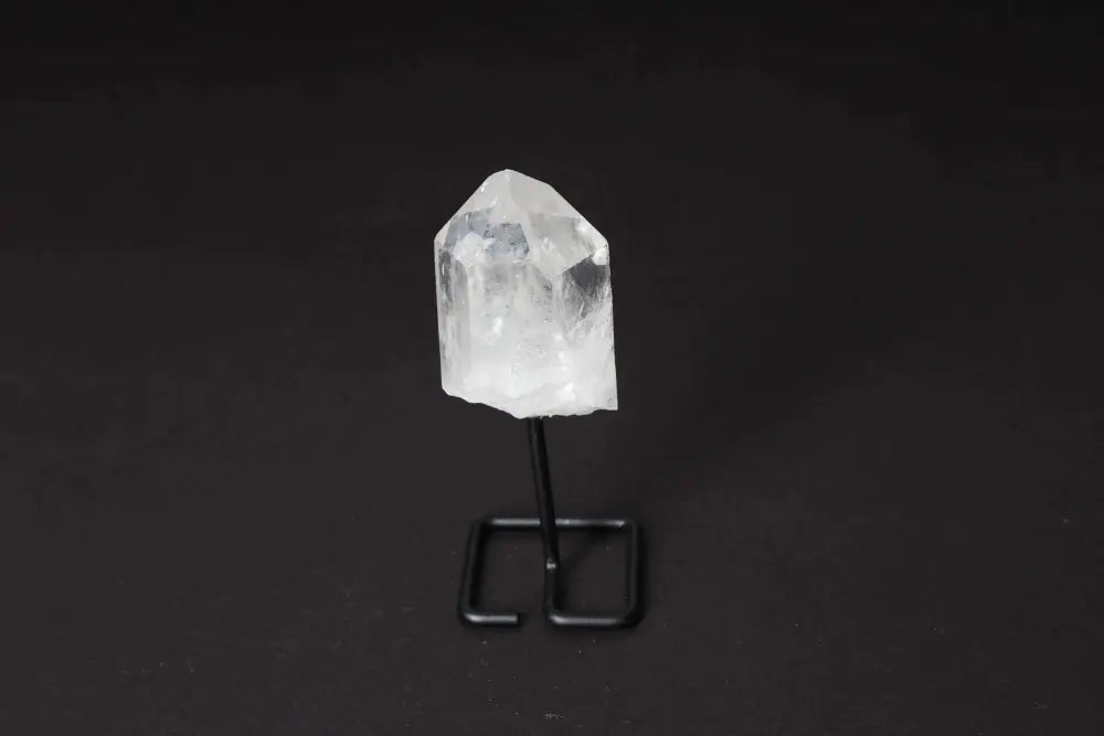 Natural Clear Quartz Point with Stand for Energy Amplification and Clarity