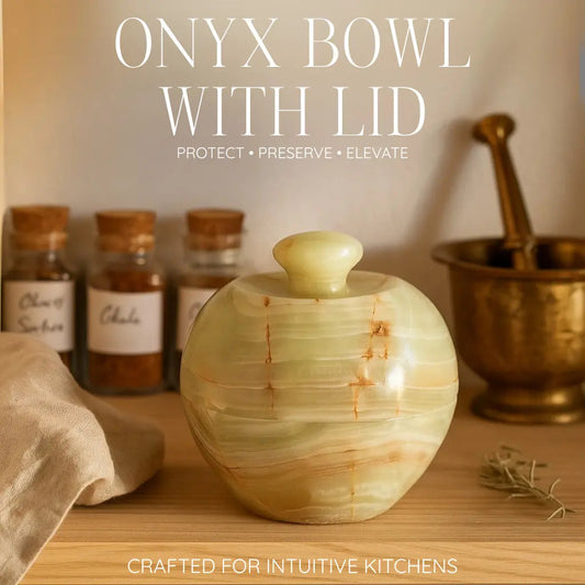 Onyx 10cm Bowl with Lid Sylvia Crystals Sp. z o.o.