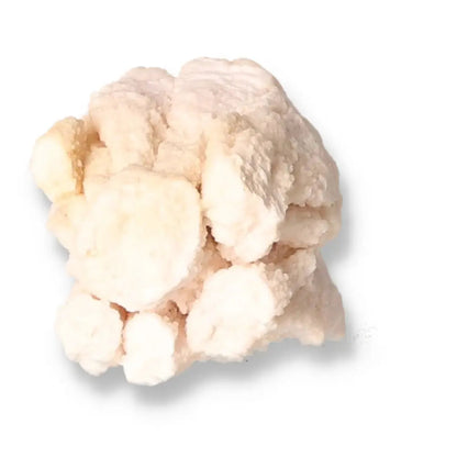 Pink Chalcedony stone with soft translucent texture, known for soothing energy and promoting kindness and emotional balance.