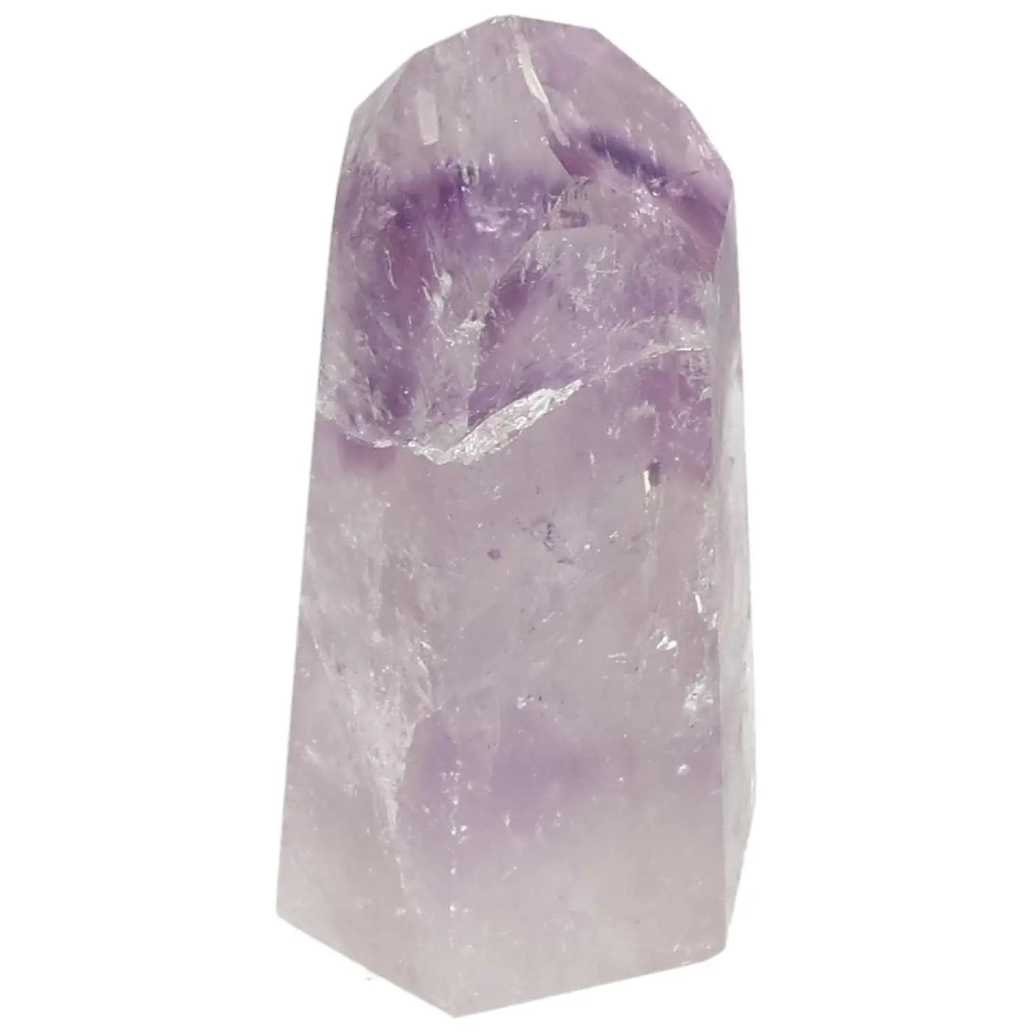 Polished Amethyst Obelisk from Sylvia Crystals, luxury purple crystal for spirituality and emotional stability, premium quality