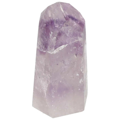 Polished Amethyst Obelisk from Sylvia Crystals, luxury purple crystal for spirituality and emotional stability, premium quality