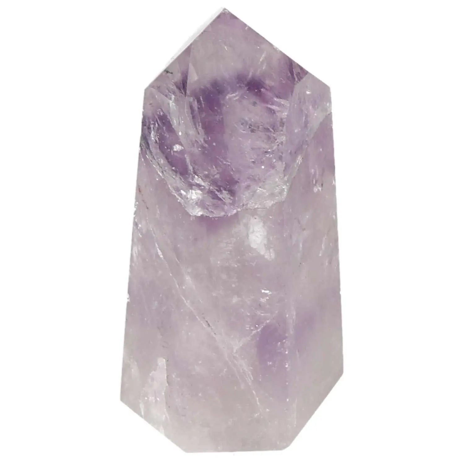 Polished Amethyst Obelisk from Sylvia Crystals, premium quality crystal for spirituality and luxury, enhancing emotional stability.