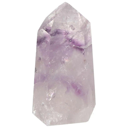 Polished Amethyst Obelisk by Sylvia Crystals showcasing premium quality and spiritual elegance for emotional stability and concentration.