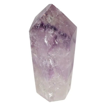 Polished Amethyst Obelisk by Sylvia Crystals, handpicked for quality, channels energy and enhances concentration and emotional stability.