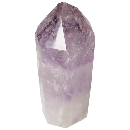 Polished Amethyst Obelisk from Sylvia Crystals, premium quality crystal for enhancing concentration and emotional stability.