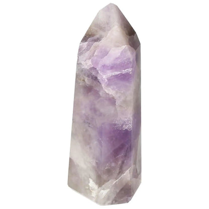 Polished Amethyst Obelisk from Sylvia Crystals, luxury decor piece radiating energy and tranquility.