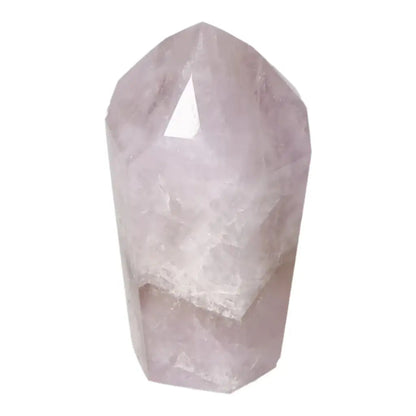Polished Amethyst Super Seven Point crystal by Sylvia Crystals, showcasing its elegant and spiritually uplifting qualities.