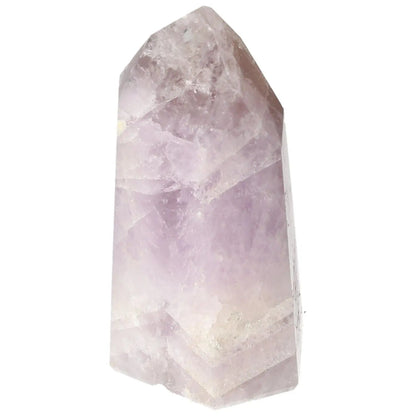 Polished Amethyst Super Seven Point crystal from Sylvia Crystals, known for enhancing mental wellness and emotional balance.