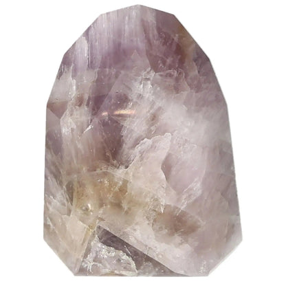 Polished Seven Point Amethyst from Sylvia Crystals, a luxurious crystal for stress relief and emotional stability in wellness collections.