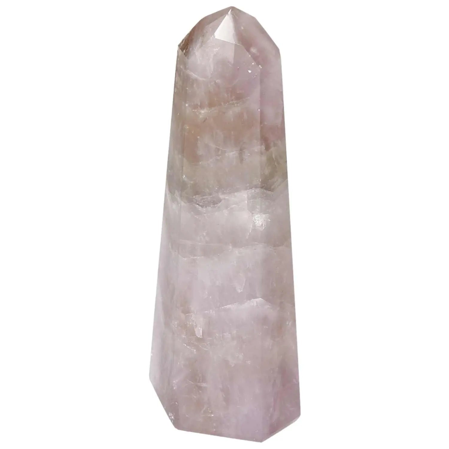 Seven Point Polished Amethyst Crystal from Sylvia Crystals, designed to relieve stress and boost energy. Luxurious and elegant design.