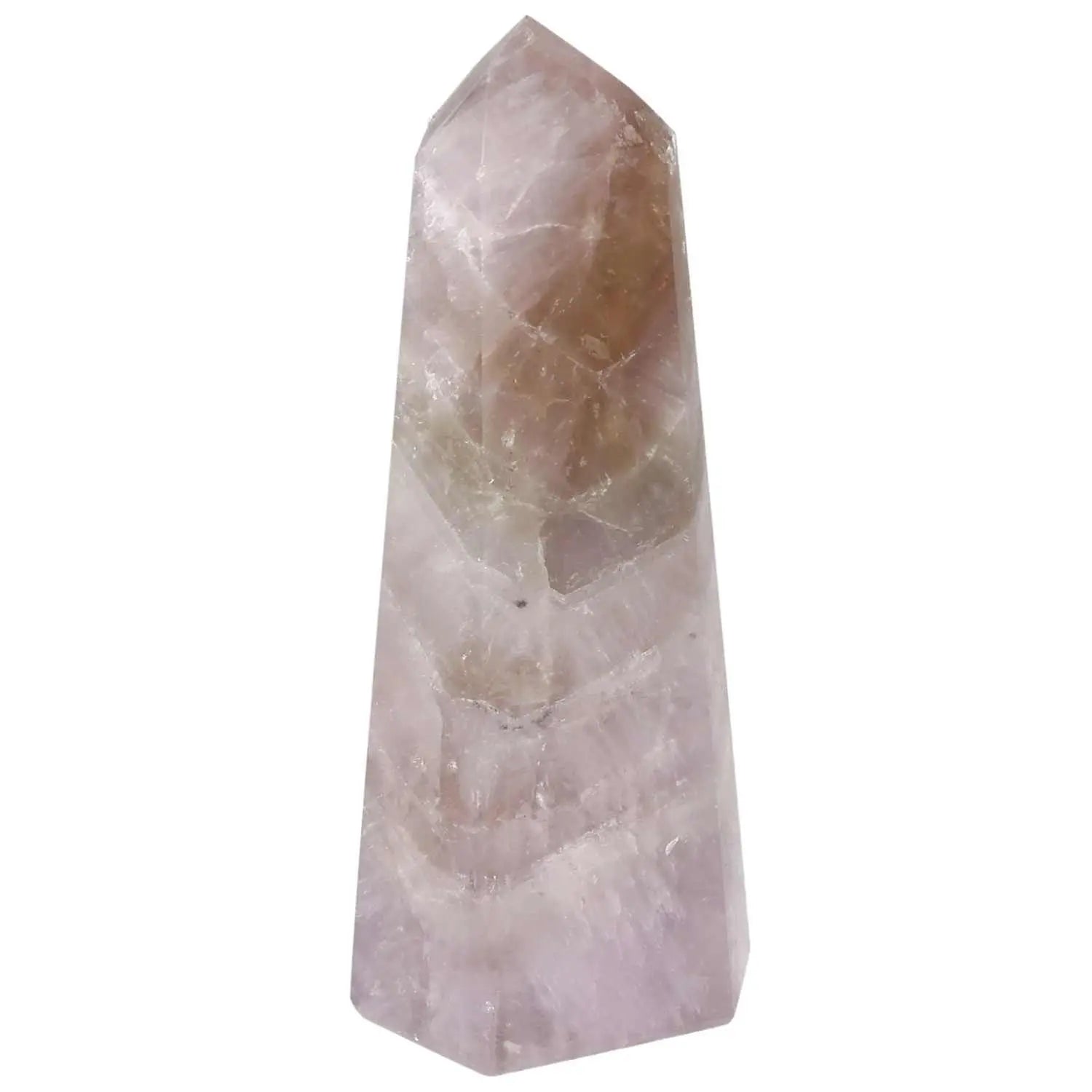 Seven Point Polished Amethyst from Sylvia Crystals, stress-relieving luxury crystal with modern design.