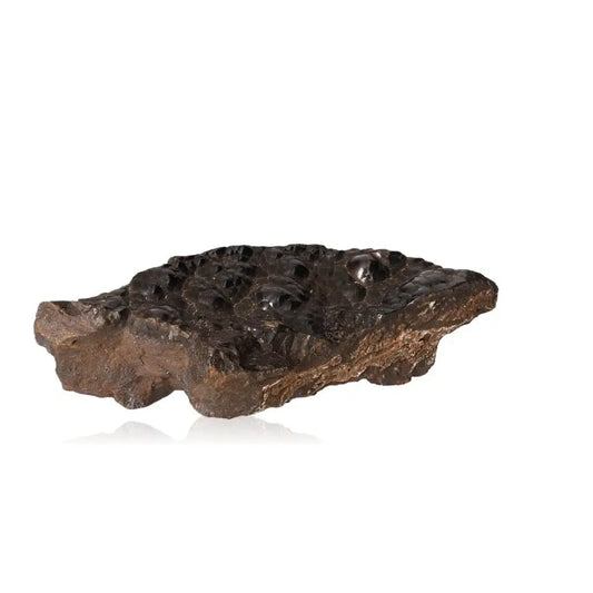 Polished Botryoidal Hematite crystal cluster, shimmering with a metallic finish, perfect for energy fortification and emotional balance.