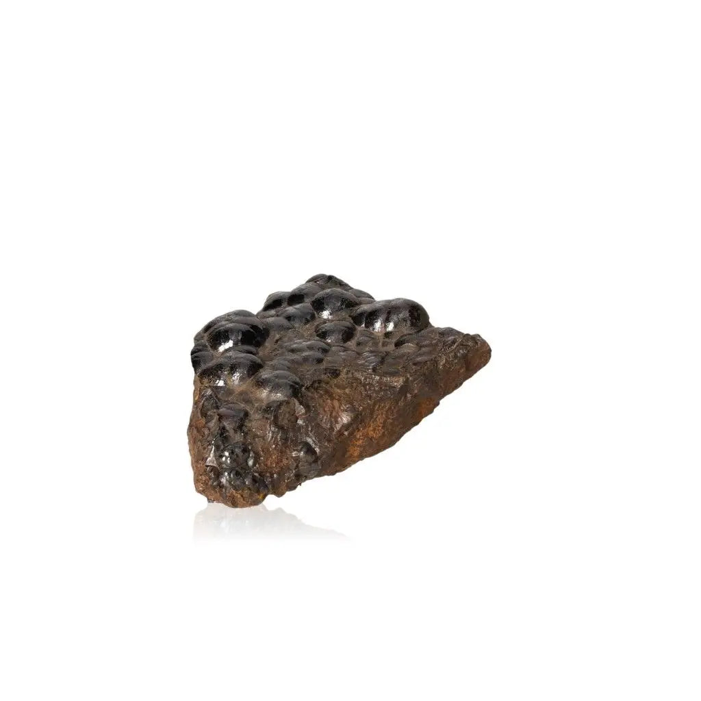 Polished Botryoidal Hematite crystal cluster with metallic luster, ideal for grounding, energy fortification, and emotional balance.
