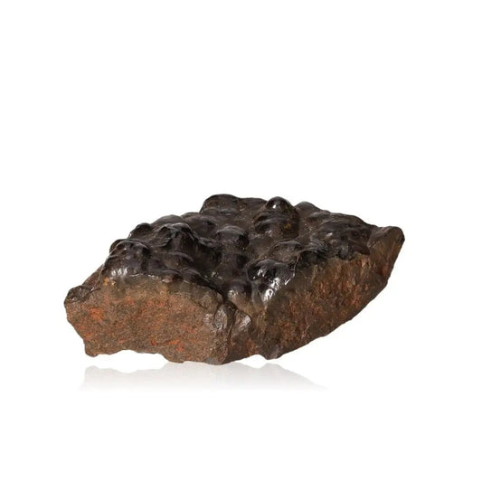 Polished Botryoidal Hematite crystal cluster showcasing metallic shimmer for grounding energy and spiritual empowerment.